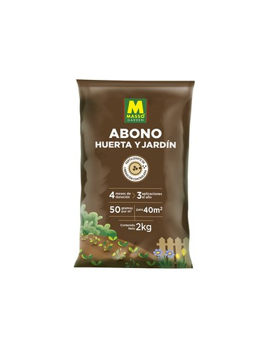 ABONO HUERTA Y JARDIN EN BOLSA 2KG